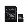 Карта памяти Kingston microSDHC UHS-I 8GB сlass10+SD (SDC10/8GB)