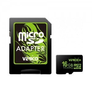 Карта памяти Verico microSDHC 16GB Class 10 (с адаптером) (VFE3-16G-V1E)